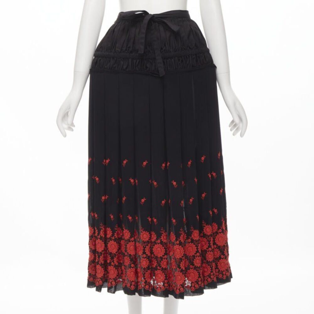 Comme Des Garcons 2001 Embroidered Skirt
